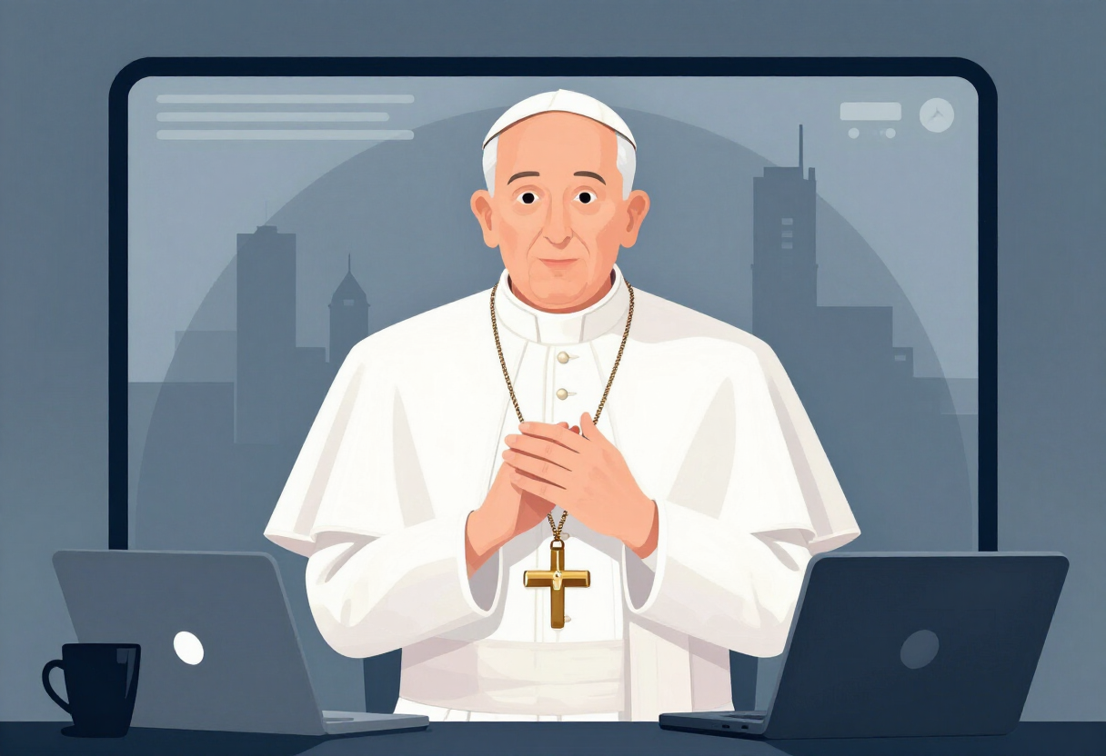 Pope Leo warns AI could lead to losing 'humanity amid a paradise of machines' in Paris – video