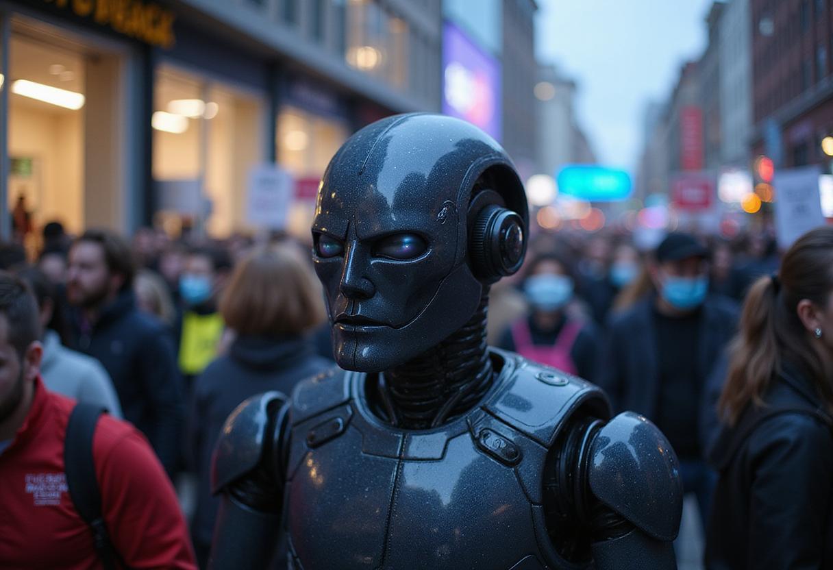 Protesters gather at OpenAI’s DevDay